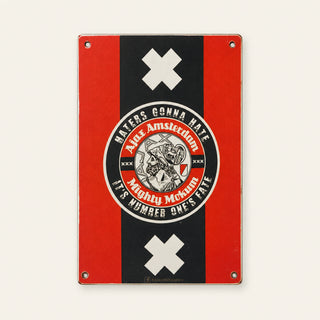 Ajax Amsterdam Mighty Mokum – Placa esmaltada