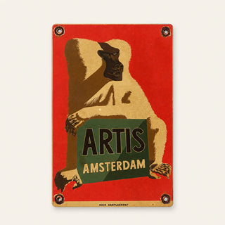 Artis Amsterdam Vintage Zoo Enamel Sign