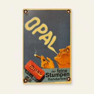 Opal Der Feine Stumpen Enamel Sign