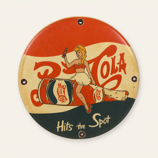 Pepsi Cola Hits The Spot – Placa esmaltada redonda