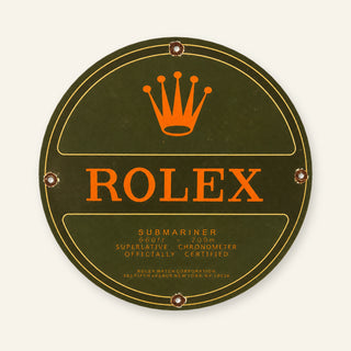 Rolex Submariner Round Enamel Sign